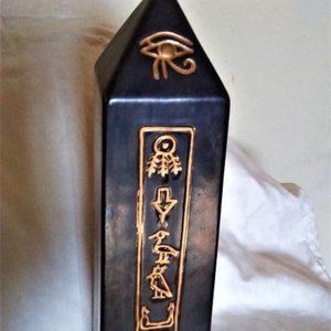 Obelisk With Engraved Symbols